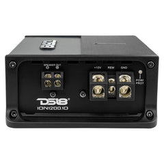DS18 ION Compact Full Range 1 Channel Amplifier 1200 Watts RMS @ 1-Ohm