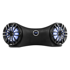 DS18 JSD8 Dual 8" Marine Flat Mount Sound Bar Enclosure with LED RGB Lights 250 Watts Rms (NXL-8BK Included)