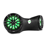 DS18 JSD8 Dual 8" Marine Flat Mount Sound Bar Enclosure with LED RGB Lights 250 Watts Rms (NXL-8BK Included)