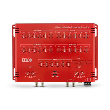 DS18 KEQ30 30-Band Equalizer with 1/3 Octave Measured Frequencies, Remote Output, 9 Volts