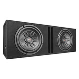 DS18 LSE-212A Bass Package 2 X SLC-MD12 In a Ported Box with S-1500.1/RD Amplifier and 4-GA Amp Kit 500 Watts Rms