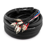 DS18 MDSA10/4.30FT Snake, Medusa 10 Channel RCA and 4 x 12GA OFC Power Wire 30 Feet