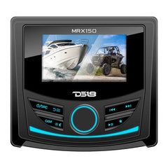 DS18 MRX150  Marine and Powersports Headunit 3" Color TFT screen , 2 Zones, 4 volts Output, BT, RDS 4 X 50 Watts