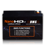 Nano -HDv2 Motorcycle / Power sports Battery Limitless Lithium