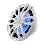 DS18 HYDRO NXL-10/WH 10" 2-Way Marine Water Resistant Speakers with Integrated RGB LED Lights 600 Watts - White