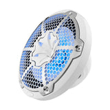 DS18 NXL-10 10" 2-Way Coaxial Marine Speaker With LED RGB Lights 200 Watts Rms 4-Ohm -White