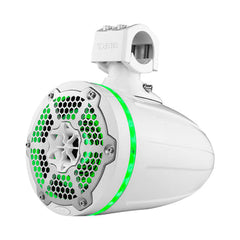 DS18 NXL-X6TPNEO  NXL 6.5" Neodymium Marine and Powersports Towers with Built-in Passive Radiator, 1" Driver and LED RGB Lights 150 Watts Rms -White