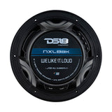 DS18 HYDRO NXL-8/BK 8" 2-Way Marine Speakers with Integrated RGB LED Lights 375 Watts Matte Black (Pair)