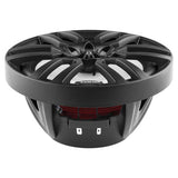 DS18 HYDRO NXL-8/BK 8" 2-Way Marine Speakers with Integrated RGB LED Lights 375 Watts Matte Black (Pair)