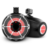 DS18 NXL-X10TPNEO NXL 10" Neodymium Marine and Powersports Towers with Built-in Passive Radiator, 1" Driver and LED RGB Lights 300 Watts Rms -Black