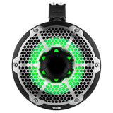 DS18 NXL-X10TPNEO NXL 10" Neodymium Marine and Powersports Towers with Built-in Passive Radiator, 1" Driver and LED RGB Lights 300 Watts Rms -Red
