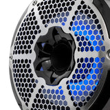 DS18 NXL-X10TPNEO NXL 10" Neodymium Marine and Powersports Towers with Built-in Passive Radiator, 1" Driver and LED RGB Lights 300 Watts Rms -Red