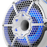 DS18 NXL-X10TPNEO NXL 10" Neodymium Marine and Powersports Towers with Built-in Passive Radiator, 1" Driver and LED RGB Lights 300 Watts Rms -White