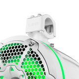 DS18 NXL-X10TPNEO NXL 10" Neodymium Marine and Powersports Towers with Built-in Passive Radiator, 1" Driver and LED RGB Lights 300 Watts Rms -White