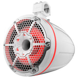 DS18 NXL-X10TPNEO NXL 10" Neodymium Marine and Powersports Towers with Built-in Passive Radiator, 1" Driver and LED RGB Lights 300 Watts Rms -White