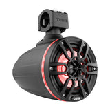 DS18 HYDRO NXL-X6TP/BK 6.5" Marine Water Resistant Wakeboard Tower Speakers with Integrated RGB LED Lights 300 Watts - Black