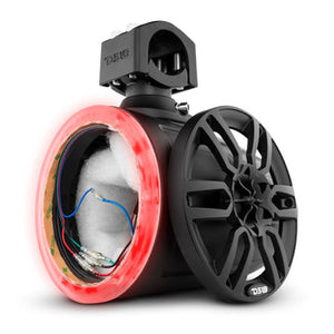 DS18 NXL-X6TP/BK.NS 6.5" Marine Tower with Integrated RGB LED Lights No Speakers Black