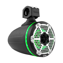 DS18 NXL-X6TPNEO NXL 6.5" Neodymium Marine and Powersports Towers with Built-in Passive Radiator, 1" Driver and LED RGB Lights 150 Watts Rms -Black