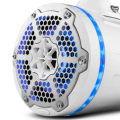 DS18 NXL-X6TPNEO  NXL 6.5" Neodymium Marine and Powersports Towers with Built-in Passive Radiator, 1" Driver and LED RGB Lights 150 Watts Rms -White