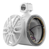 DS18 NXL-X8TP/WH.NS NXL 8" Marine and Powersports Empty Tower LED RGB Lights -White