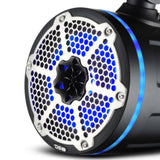 DS18 NXL-X8TPNEO NXL 8" Neodymium Marine and Powersports Towers with Built-in Passive Radiator, 1" Driver and LED RGB Lights 180 Watts Rms -Black