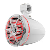 DS18 NXL-X8TPNEO NXL 8" Neodymium Marine and Powersports Towers with Built-in Passive Radiator, 1" Driver and LED RGB Lights 180 Watts Rms -White