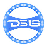 DS18 PRO-GRILLLGO - Universal Built-In RGB Light Speaker Grill Cover (Each) - New Edition