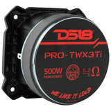 DS18 PRO-TWX3TI 4" Super Bullet Tweeter 250 Watts 1.5" Titanium 4-Ohm Vc