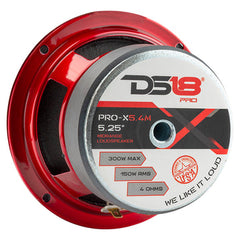DS18 PRO-X5.4M 5.25” Mid-Range Loudspeaker 150 Watts RMS 4-Ohm