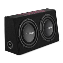 DS18 PU210 – 10” Loaded Subwoofer with 10” Passive Radiator Enclosure for Pickup Trucks 700W 2-Ohm