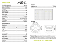 Sky High Car Audio SH-HD6PV2 6.5" Hybrid Loudspeaker w/ 3" Compression Driver Horn (Single)