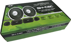 Sky High Car Audio C6C 6.5" 2-Way Component Speakers | Glass Fiber Cone | 45W RMS (Pair w/ Crossovers)