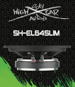 SHCA Pro Audio EL64 Slim 6.5" Slim Midrange Loudspeaker 4 ohm (Single Speaker)