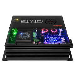 SMD 4-Channel Class AB Amplifier with VM-1 Voltmeter and Digital LED Lights 4 x 200W at 2-ohm - Steve Meade D product image 2