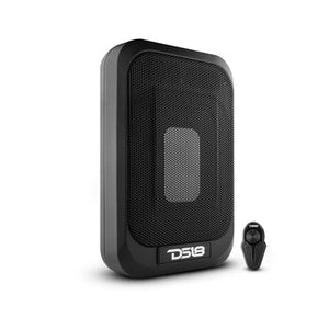 DS18 SQBASSx2 7x9" Amplified UnderSeat Subwoofer with a 4x6 Radiator 230 Watts Rms