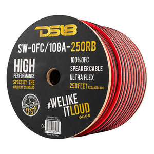 DS18 SW-OFC10GA-250RB 10-GA OFC 100% Copper Speaker Wire 250 Feet
