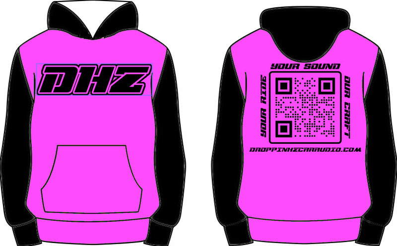 Droppin HZ Premium Hoodie PINK – Official Basshead Streetwear