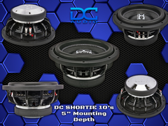 DC Audio Shortie 10" Shallow Mount Subwoofer Dual 4 ohm