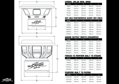 Sky High Car Audio FMX Series 8" Subwoofer