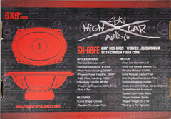 Sky High Car Audio SH-69FE 6x9" Mid Woofer Pair w/ Carbon Fiber Cone (2 Speakers)