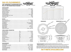 Sky High Car Audio SH-EL524BNEO 5.25" Neodymium Bullet Midrange Loudspeaker (Single) product image 7