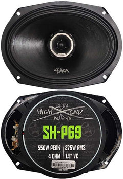 Sky High Car Audio SH-P69 6x9" Coaxial Midrange Loudspeaker w/ 1" Bullet Tweeter (Single) product image 4