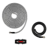 DS18 AMPKIT0/SLV 0-GA Amplifier Installation Kit -Silver