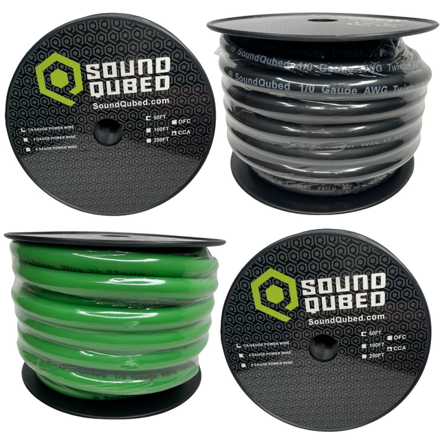 SoundQubed 1/0 CCA Power and Ground Wire (50ft spool)