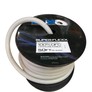 Down4sound 1/0 OFC Tinned Wire CLEAR- BY THE FOOT