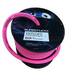 Down4sound 50ft 1/0 OFC Tinned Wire PINK