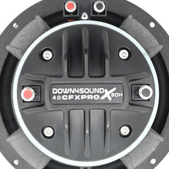 DOWN4SOUND CFX-PROx804H - 8" Carbon Fiber NEO 2-Way Full Range Pro Audio Water Resistant Coaxial Speaker - 200W RMS, 4 Ohm