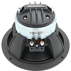 DOWN4SOUND CFX-PROx804H - 8" Carbon Fiber NEO 2-Way Full Range Pro Audio Water Resistant Coaxial Speaker - 200W RMS, 4 Ohm