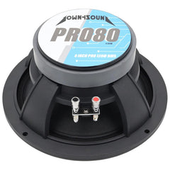 DOWN4SOUND D4S-PRO808 - 8" Pro Audio Driver - 120W RMS, 8 Ohm High-Performance Midrange Speaker