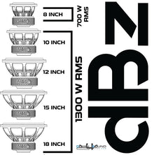 DOWN4SOUND DBz 15" SUBWOOFER - DVC | 1300W RMS